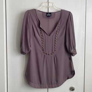 Smoky lavender blouse